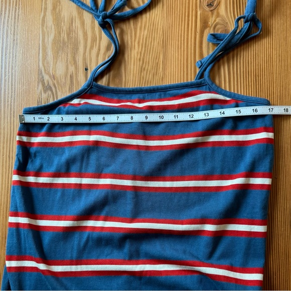 Marine Layer Sadie Striped Tie Shoulder Midi Dress - Picture 9 of 10